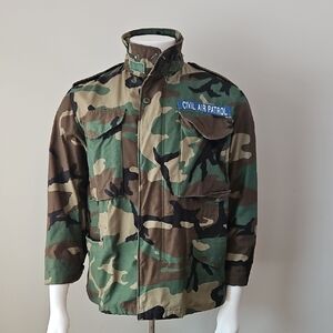 Camouflage Military Jacket Small X-short
